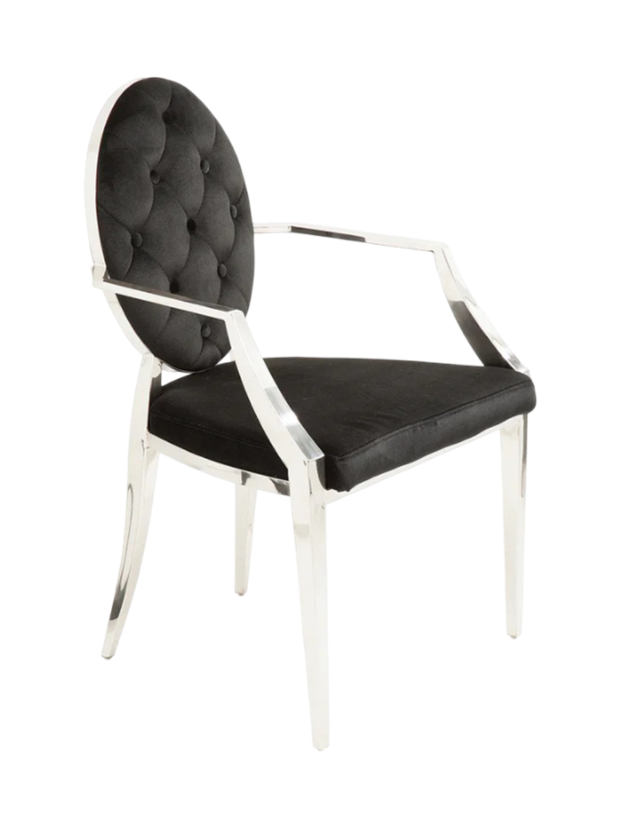 
Poltrona con braccioli “Modern Barock” - Nero