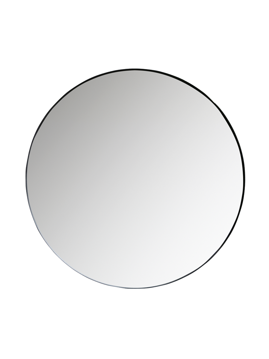 
Grosser Design Wandspiegel „Doutzen“, verschiedene Grössen - Ø 115 cm / Rahmen: Schwarz
