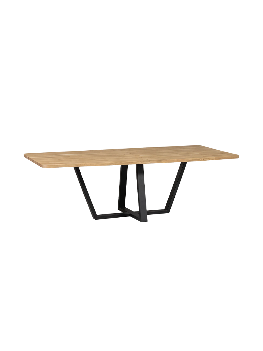 
Tavolo da pranzo di design in legno massiccio «Mio» 240 x 100 cm