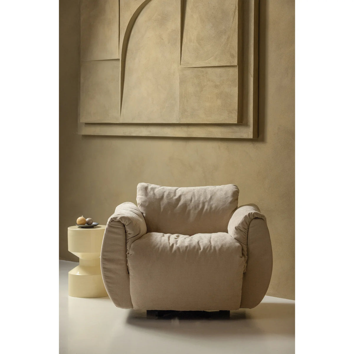 
Designer Side Table "Ferry" Ø 30 x 47 cm - Sand