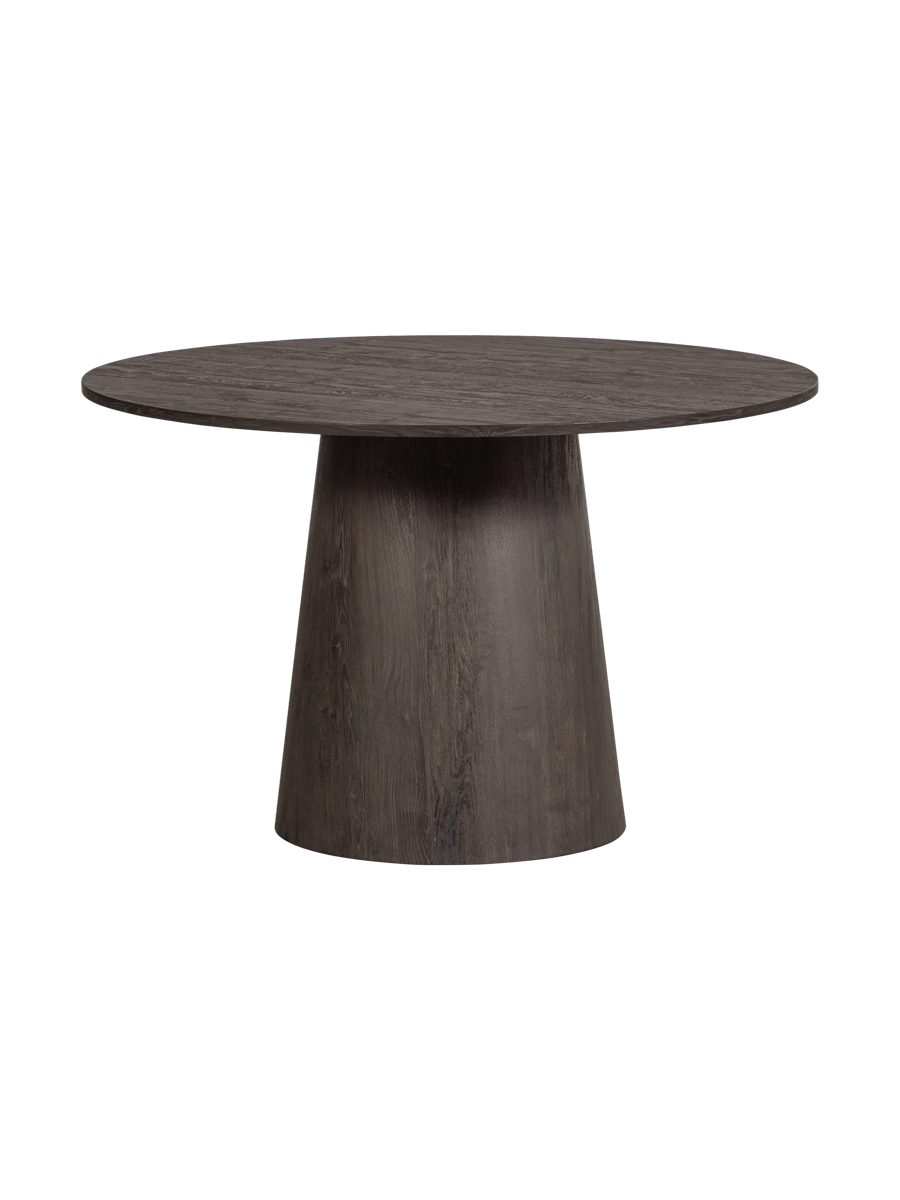 
Round Design Dining Table "Meen" - Ø 120 cm - Dark brown