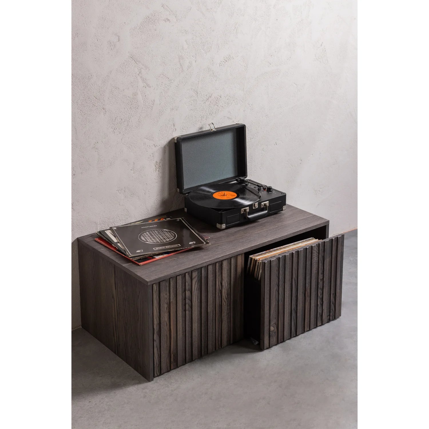 
Solid storage furniture "New Lewison" with two drawers - Espresso