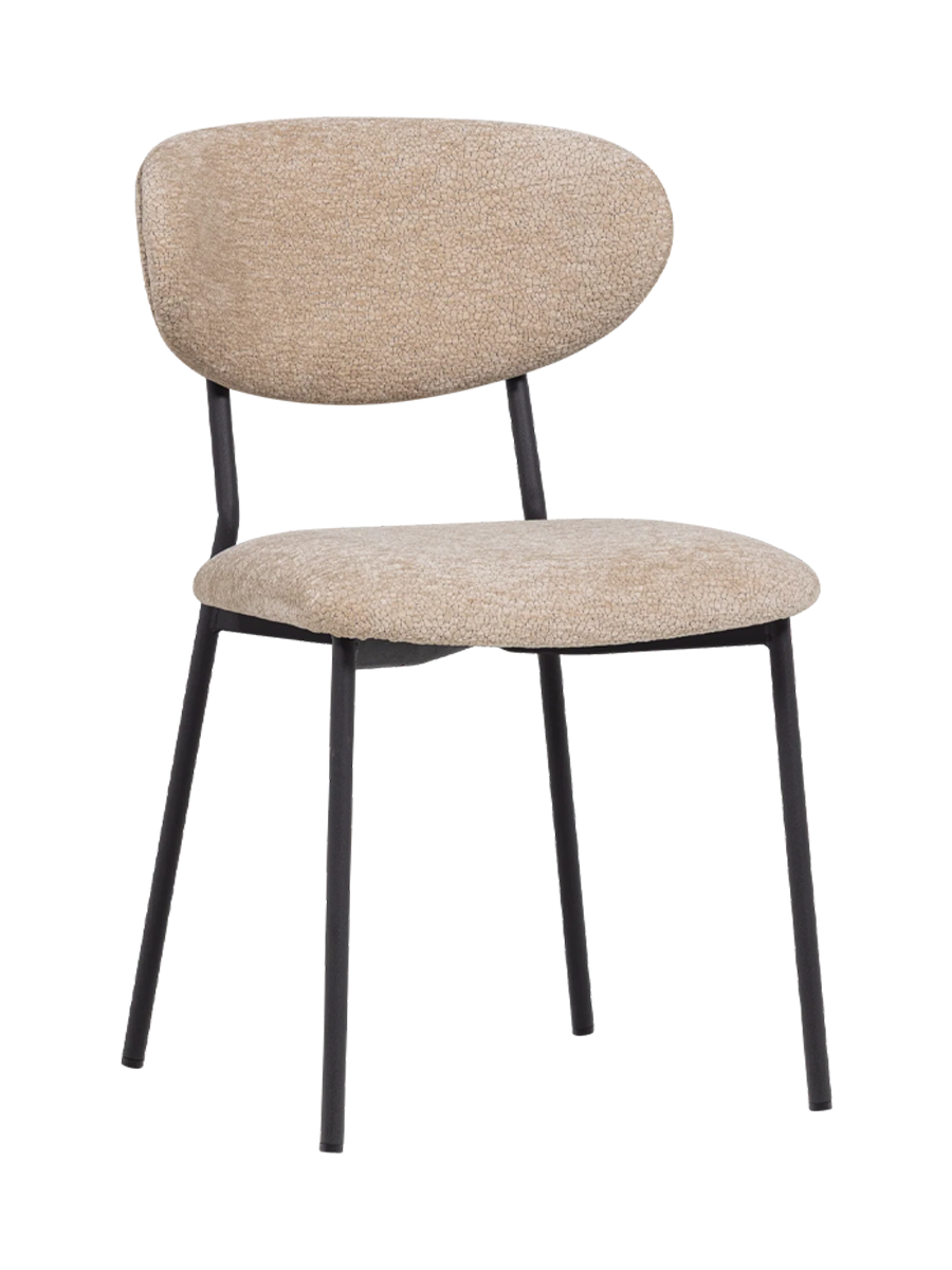 
Design Esszimmerstuhl „Kjeldo“ - Chenille Light Beige