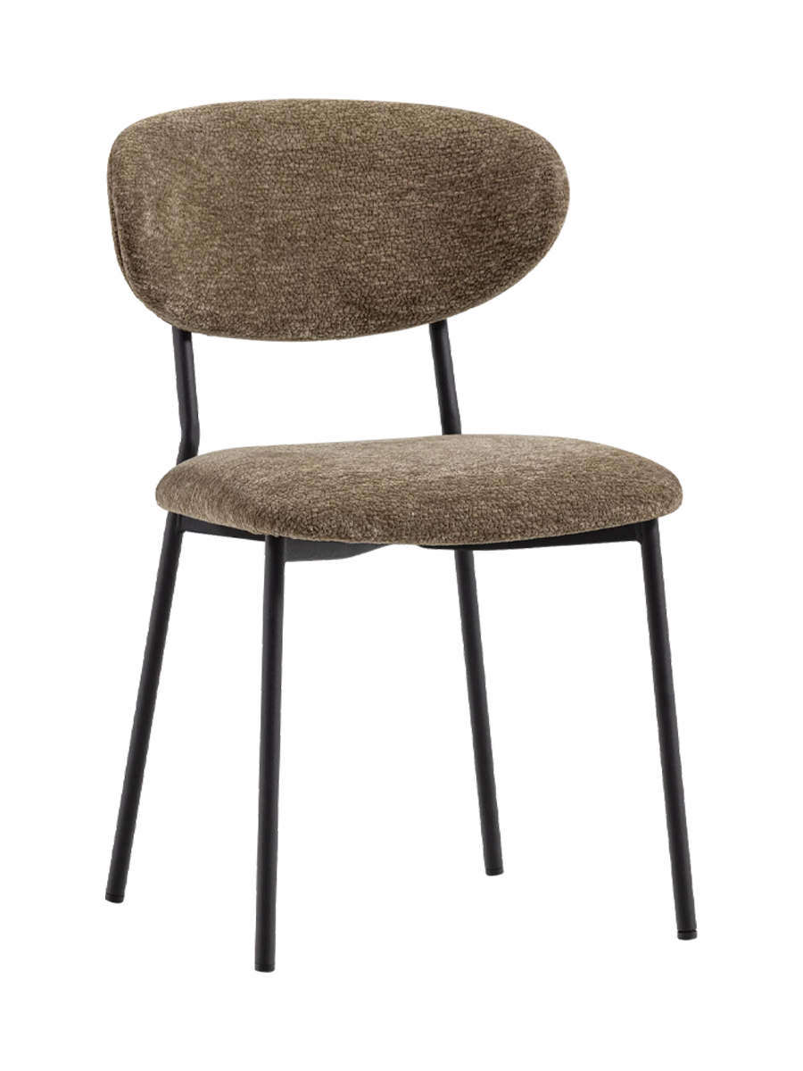 
Design Esszimmerstuhl „Kjeldo“ - Chenille Khaki