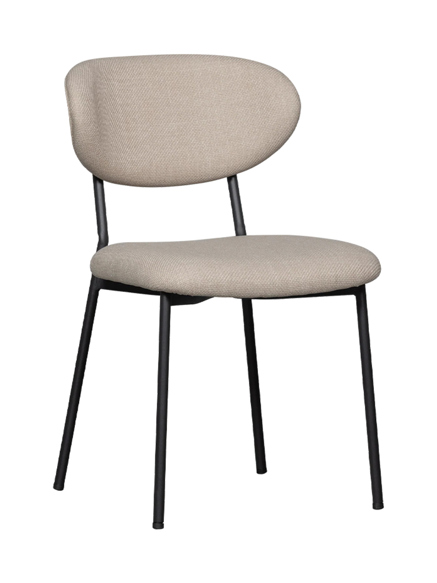 
Design Esszimmerstuhl „Kjeldo“ - Strukturstoff Beige