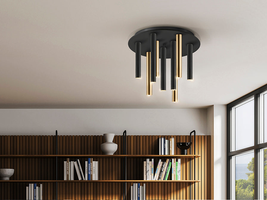 
LED Design Deckenlampe „Varas“ - 9-flammig