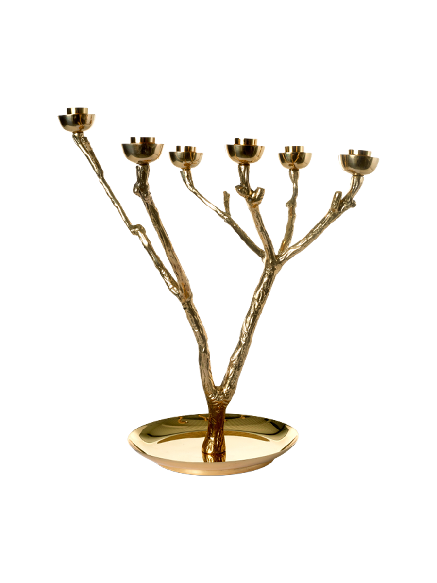 
Large "Twiggy Tree" Design Candlestick - Ø 40 x H 35 cm / Gold