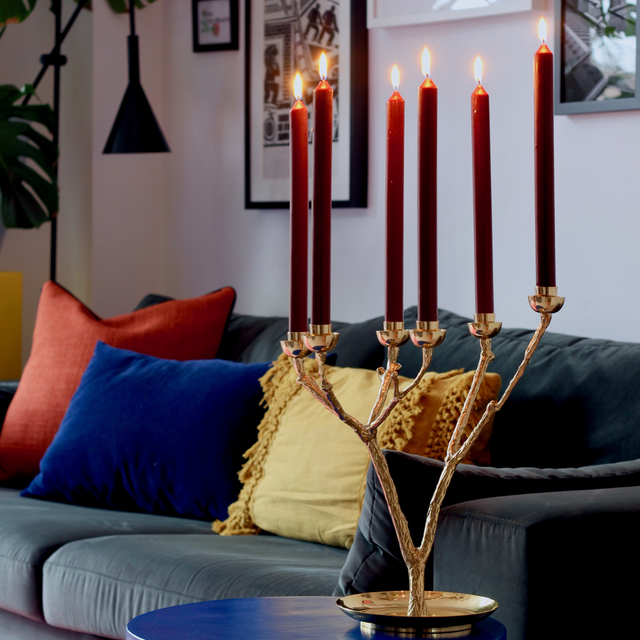
Large "Twiggy Tree" Design Candlestick - Ø 40 x H 35 cm / Gold