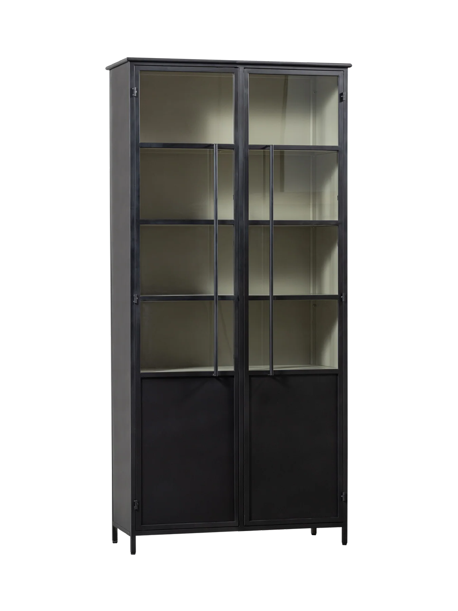 
"Exhibito" 2-Door Designer Display Cabinet - Black