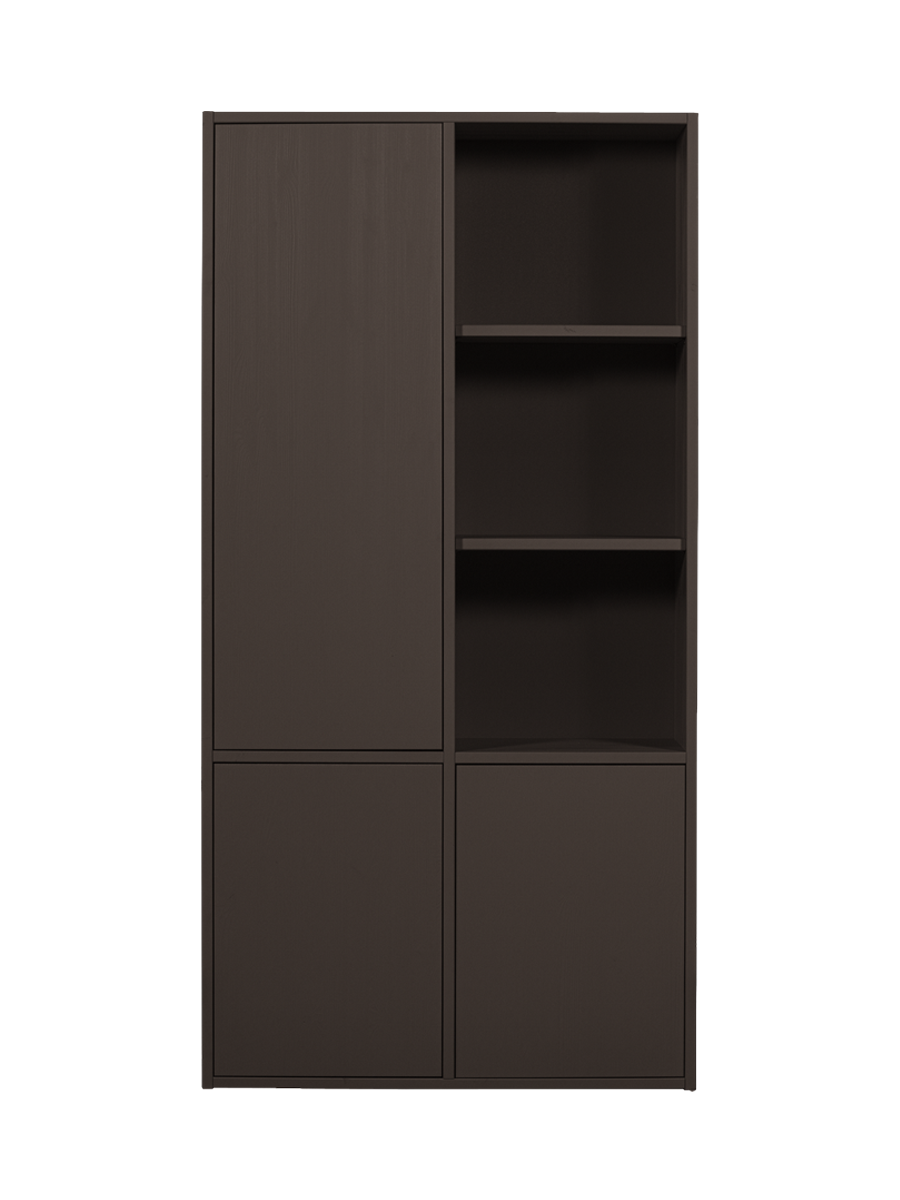 
Massiver Design Aufbewahrungsschrank „Merelo“ - Mittelbraun