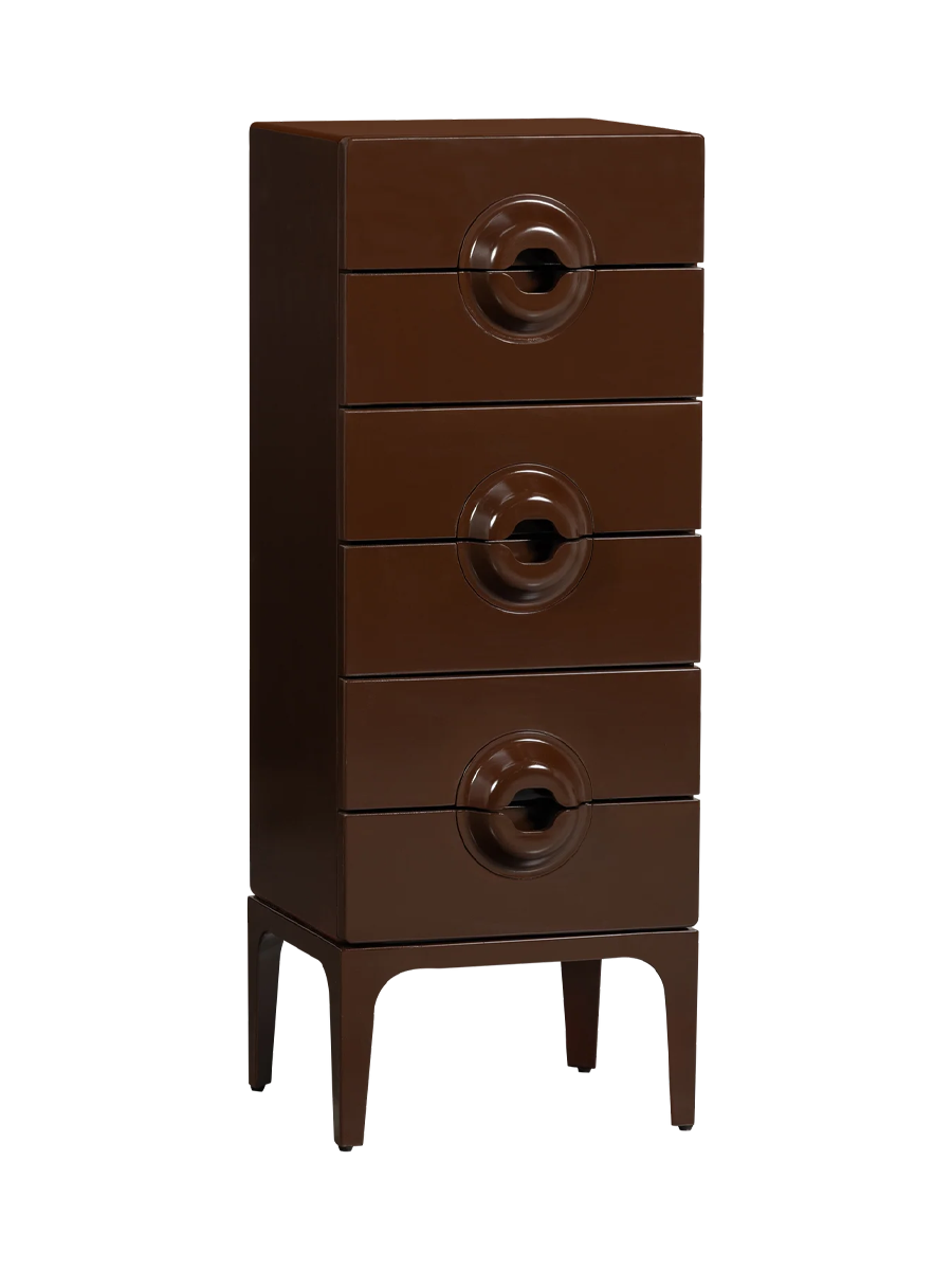 
Massive Design Chest of Drawers "Mergo", 6 Drawers