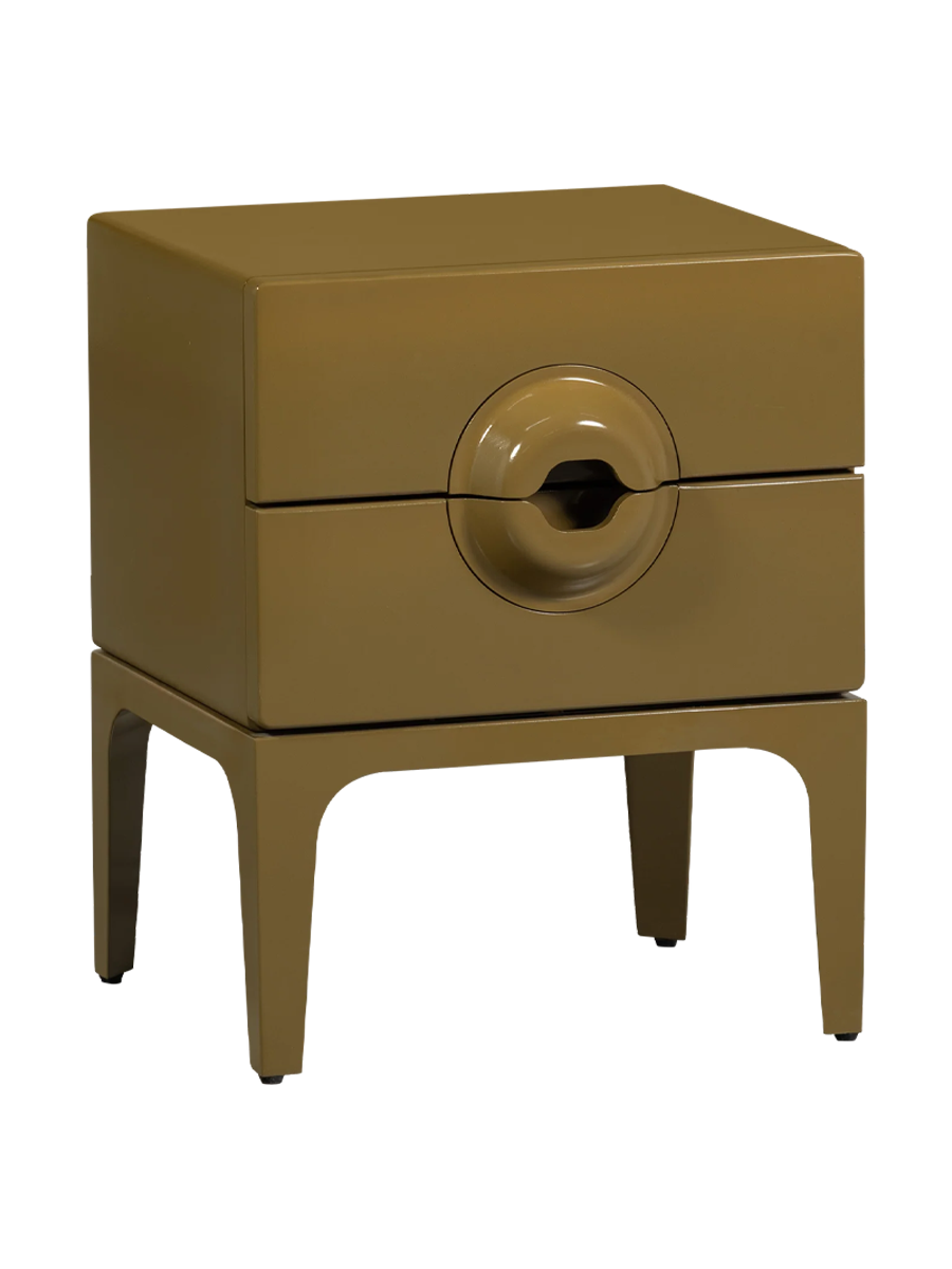 
Solid design bedside/side table "Mergo"