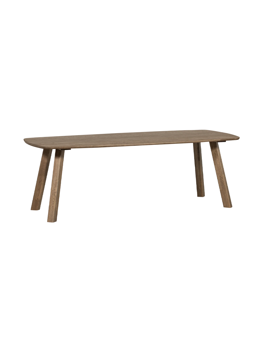 
Tavolo da pranzo di design in legno massello “Tabloo”, diverse dimensioni - Cashmere Marrone / 220 x 100 cm