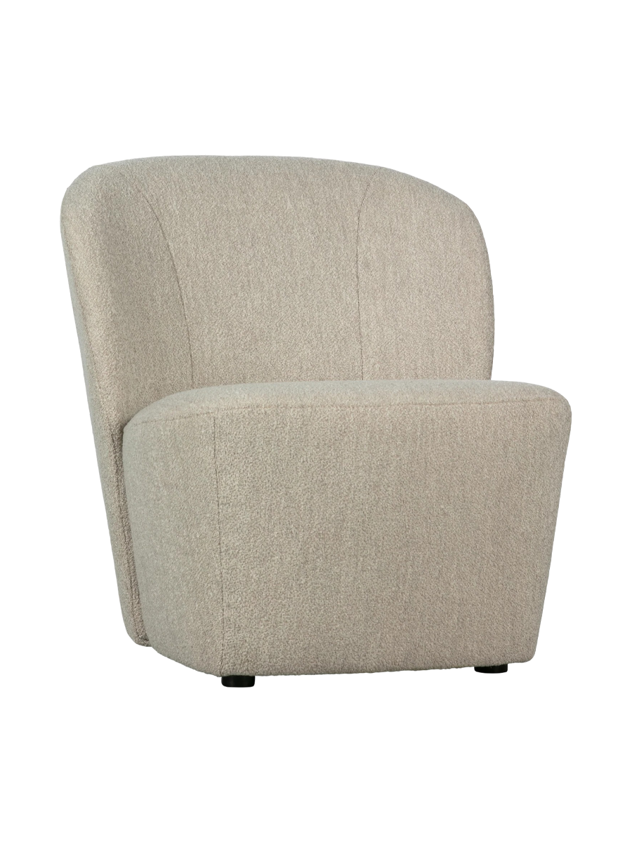 
"Lofty" Designer Armchair - Natural Bouclé