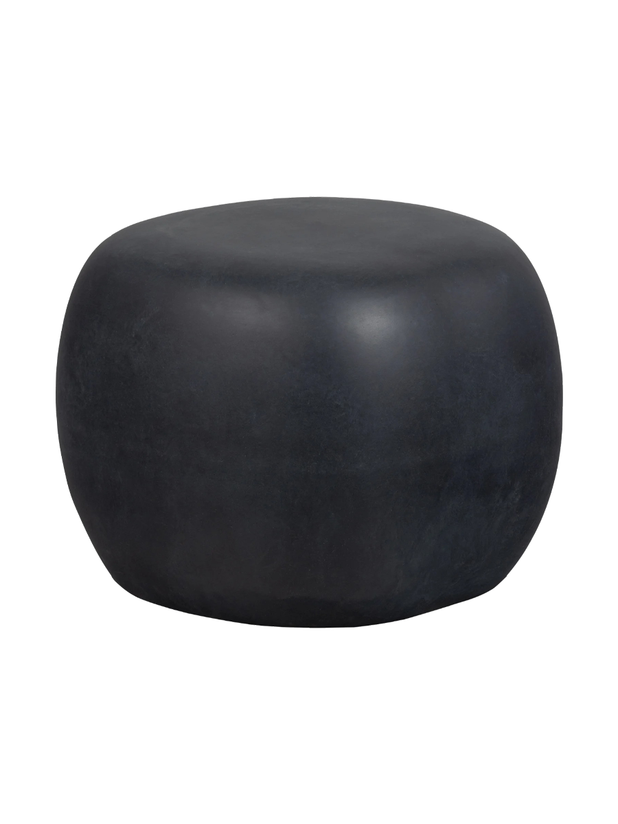 
In-/Outdoor Design Beistelltisch „Pebble“, verschiedene Grössen - Anthrazit / Ø 50 x 35 cm