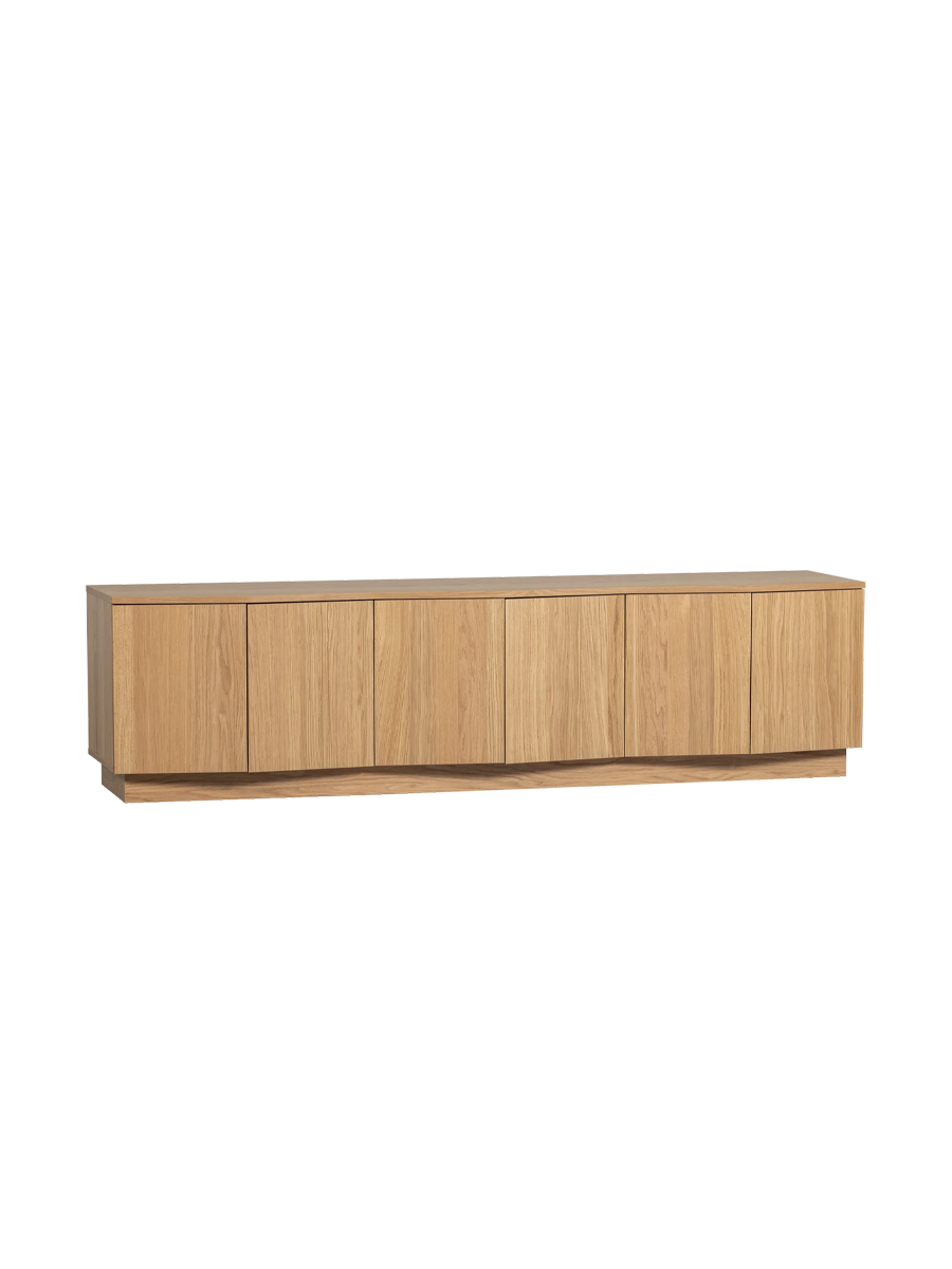 
Grosses, nachhaltiges Design Lowboard „Zumba“, 6-türig
