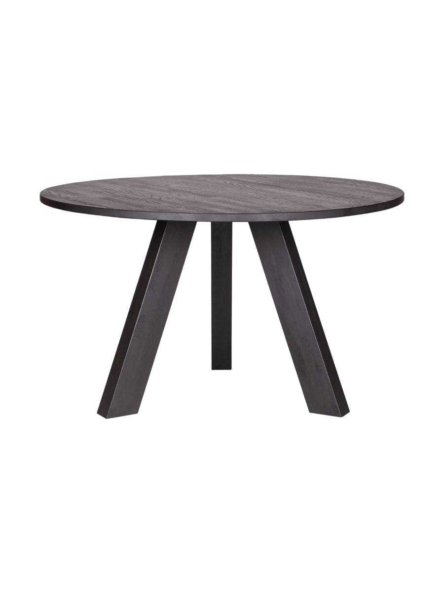 
Massiver, runder Design Esstisch „Rhondal“, verschiedene Grössen - Eiche Dunkelbraun / Ø 130 cm