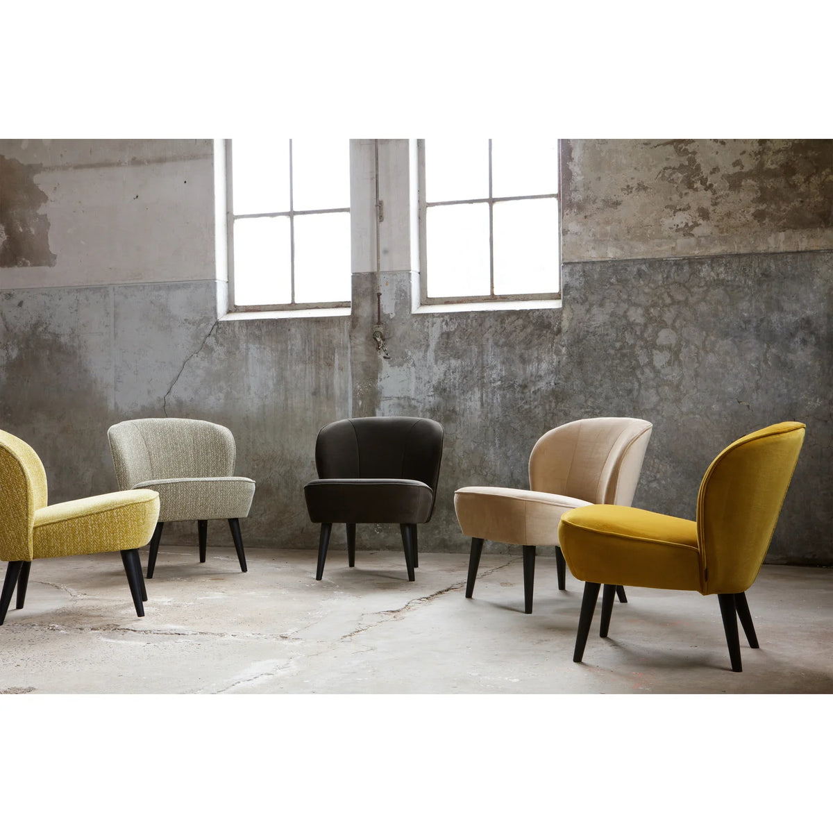 
"Sarah" Designer Armchair - Velvet Mustard Yellow