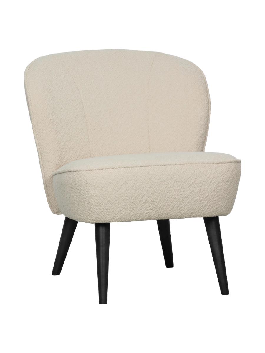 
"Sarah" Designer Armchair - Bouclé Cream