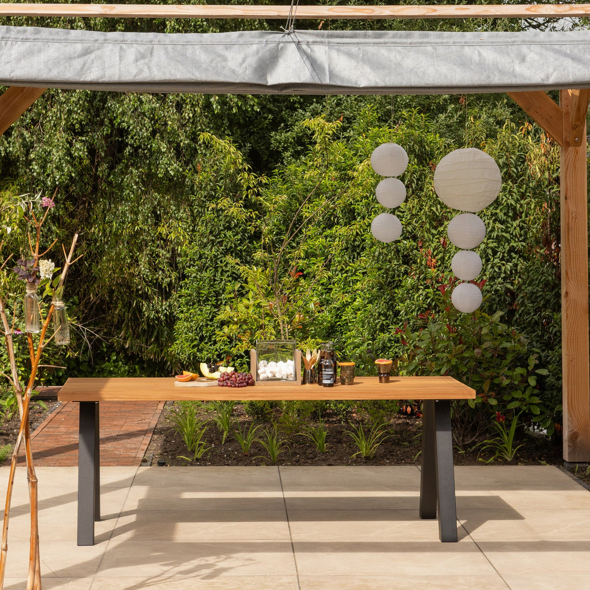 
Rechteckiger Design Gartentisch „Tablo“ 210 x 81 cm