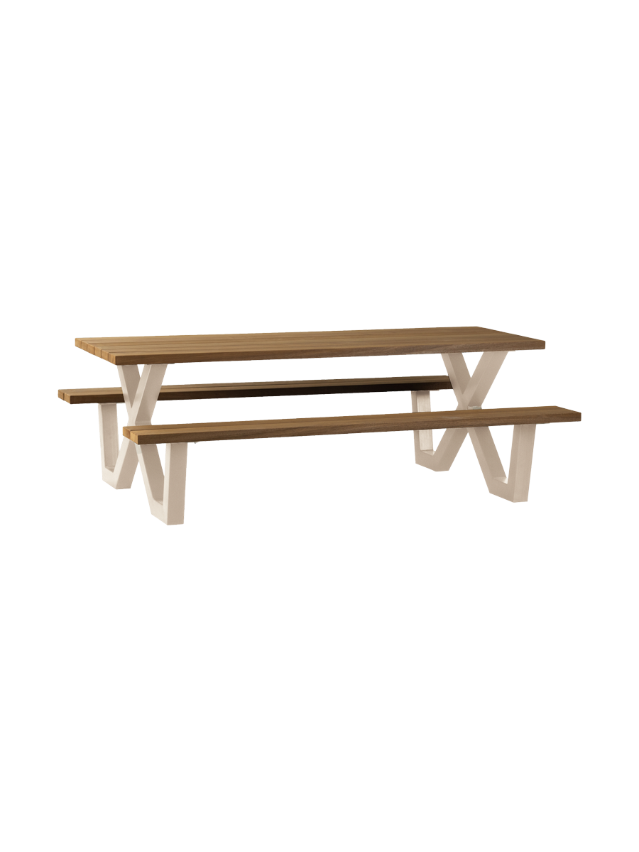 
Hochwertiges Outdoor-Picknick-Set „Tablo“, 206 x 145 cm - Sand / Natural