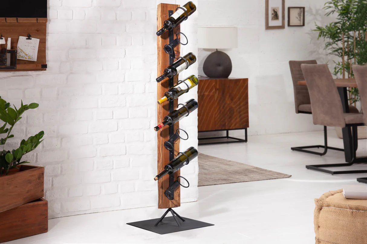 
Massives Weinregal „Barracuda“ recyceltes Teakholz