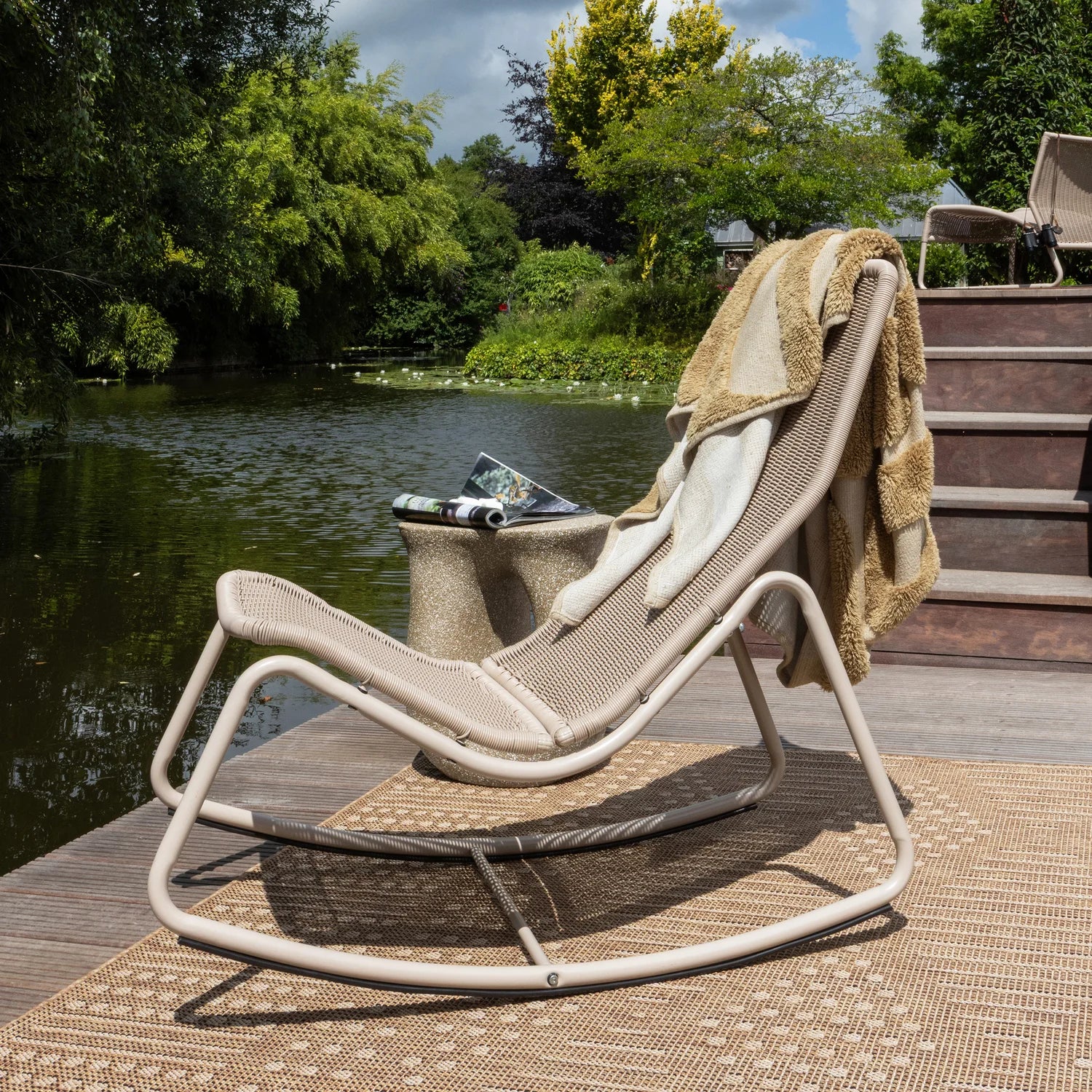 
"Tom" Outdoor Rocking Chair Design - Sand
