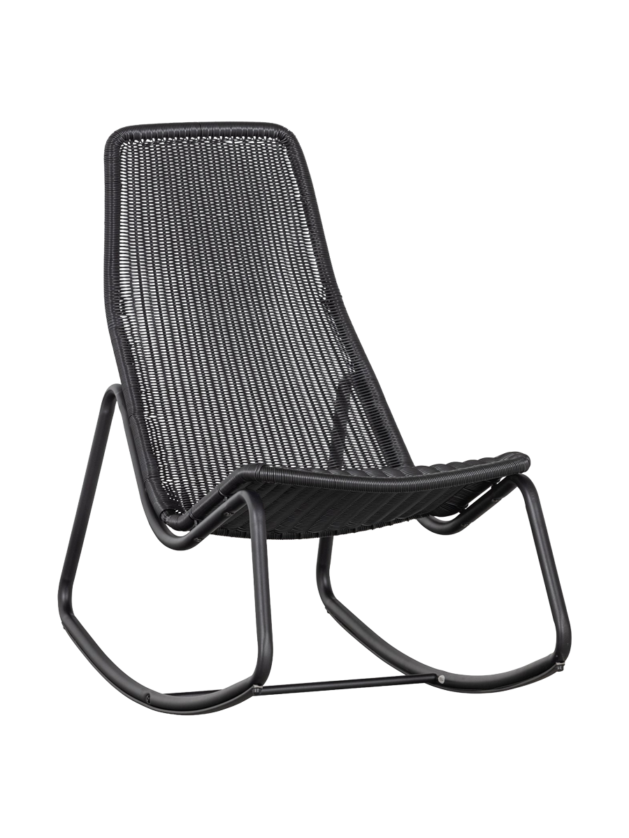 
"Tom" Outdoor Rocking Chair Design - Black