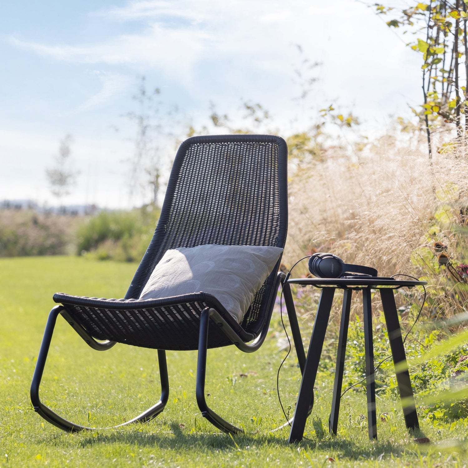 
"Tom" Outdoor Rocking Chair Design - Black