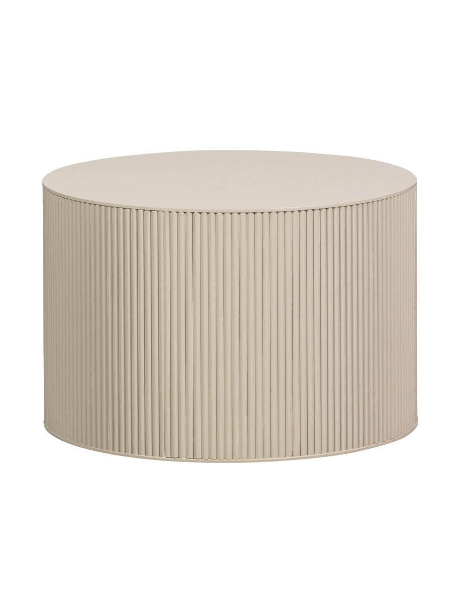 
Round Design Side Table "Sanno" - Beige