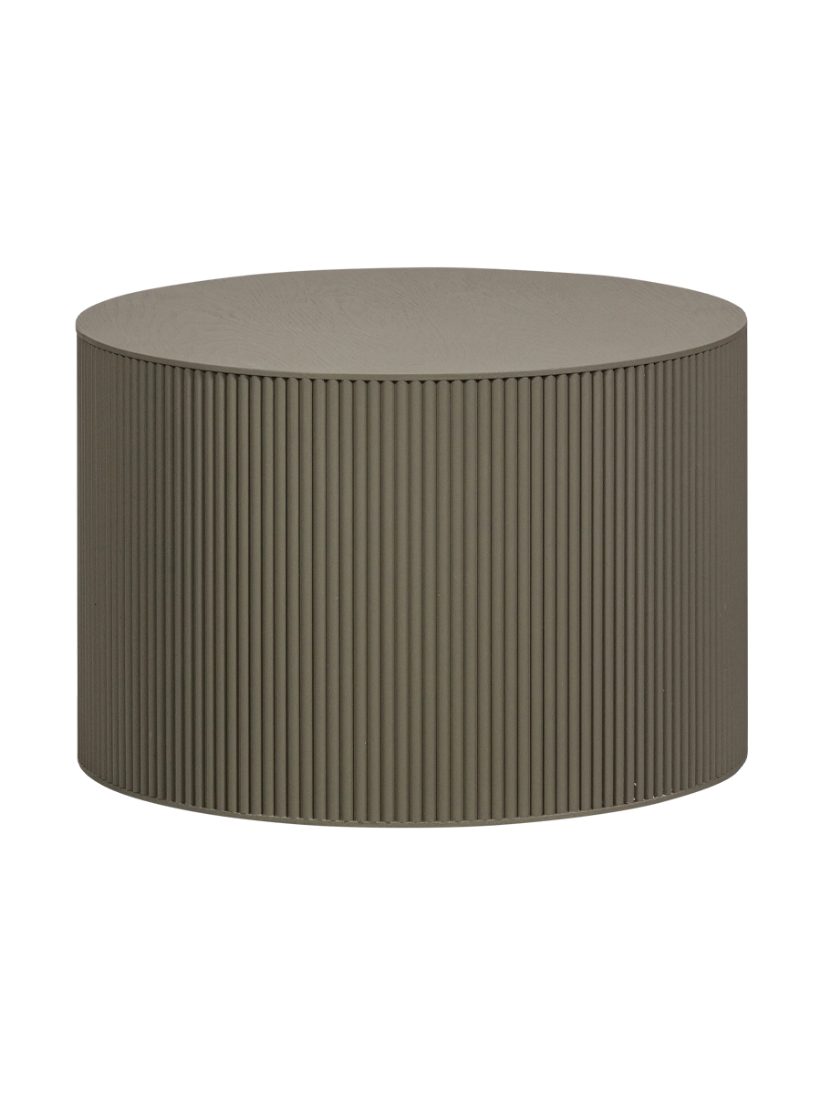 
Round Design Side Table "Sanno" - Khaki