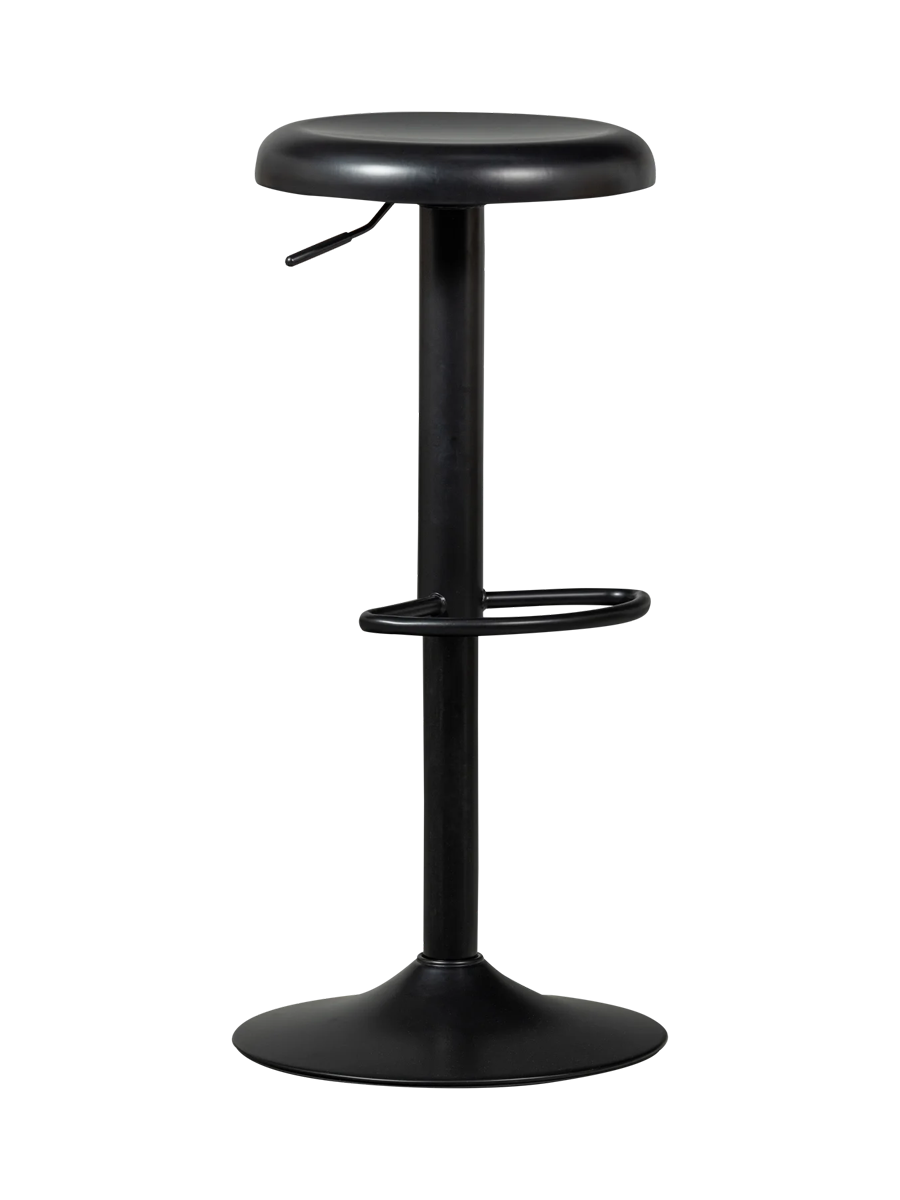 
Höhenverstellbarer Design Barhocker „Isaac“ - Schwarz