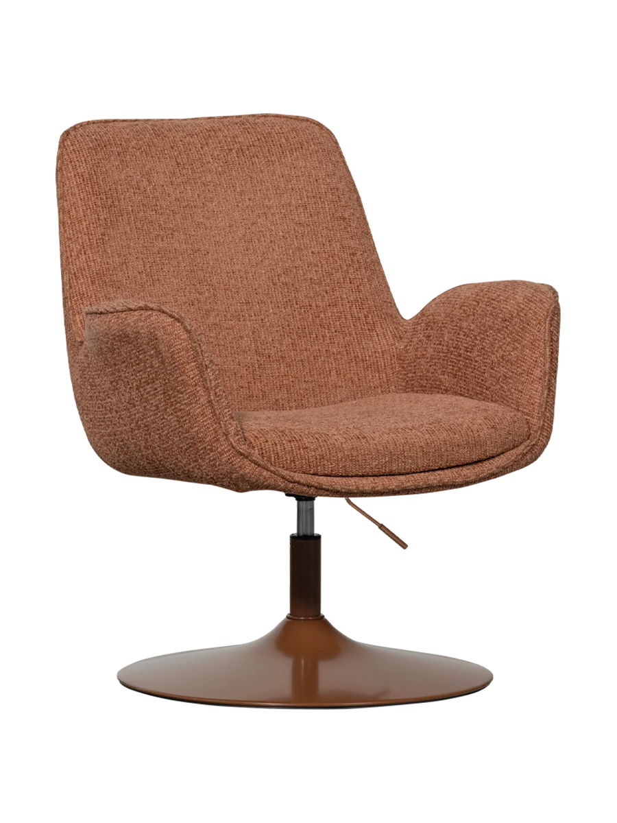 
Poltrona di design «Marteno» regolabile in altezza - rosso arancio