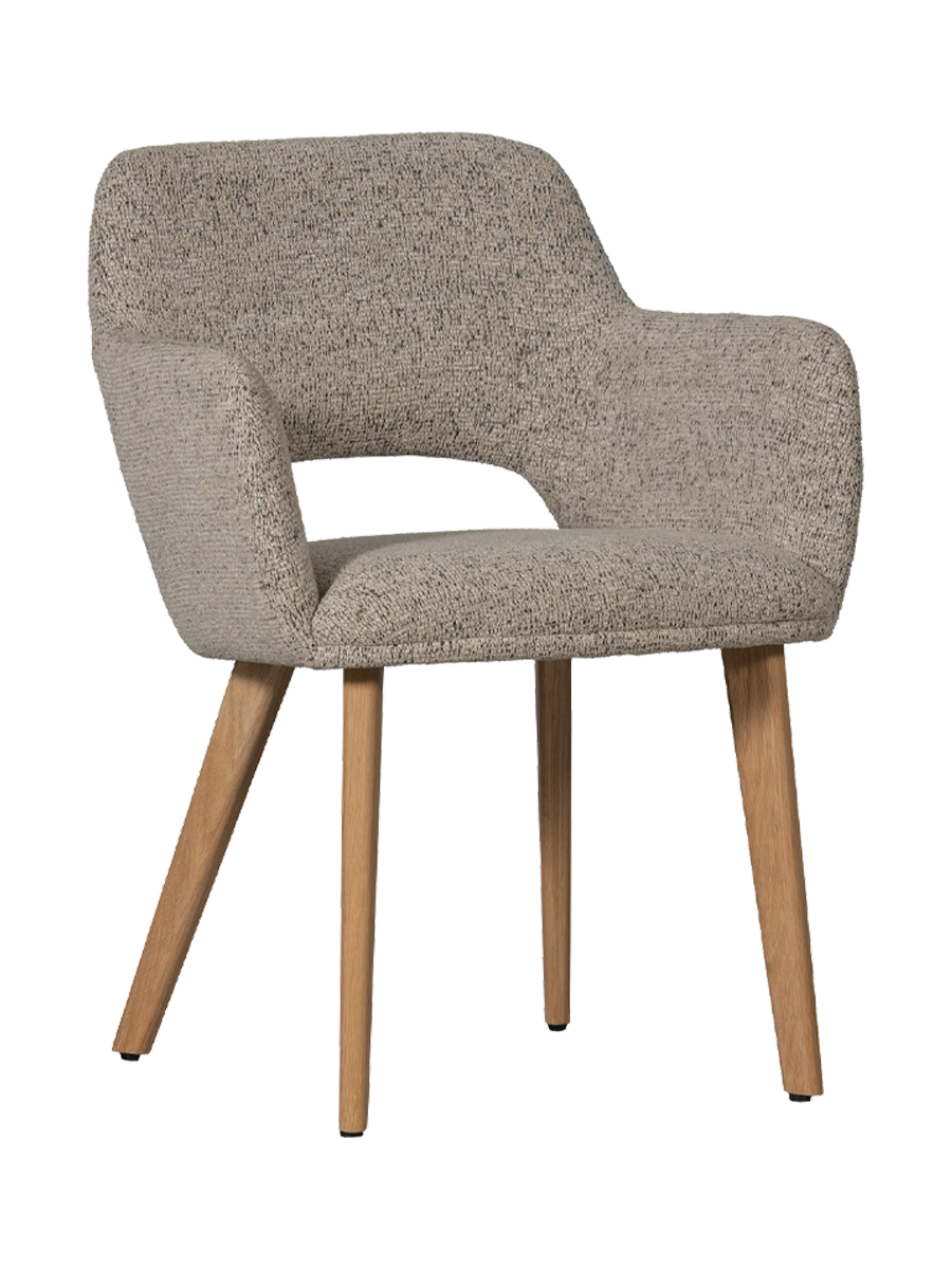 
Sedia di alta qualità con braccioli «Muratto» - Rovere Naturale/Beige