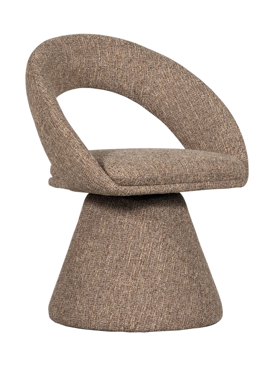
Design Esszimmerstuhl „Spike“ mit Drehfunktion - Natural Melange