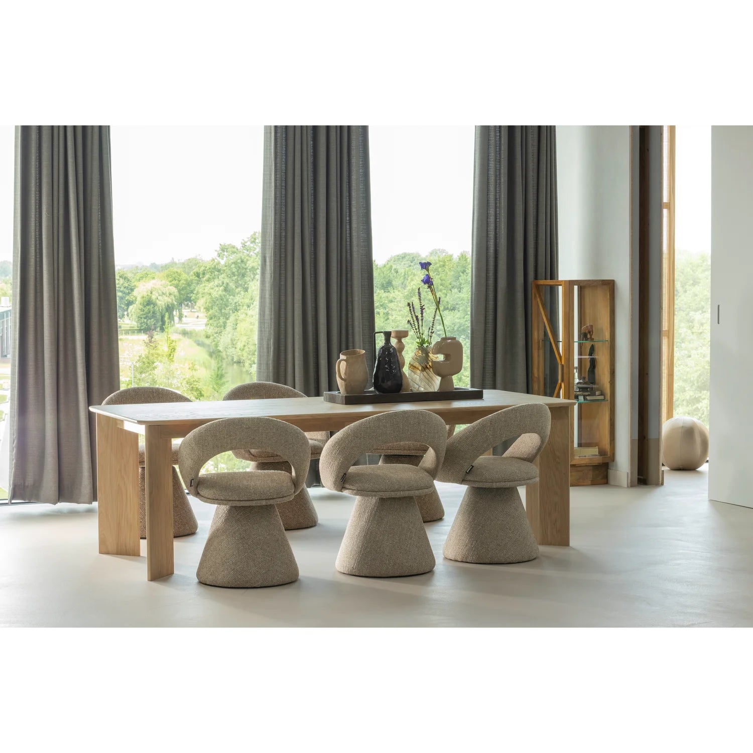 
Design Esszimmerstuhl „Spike“ mit Drehfunktion - Natural Melange