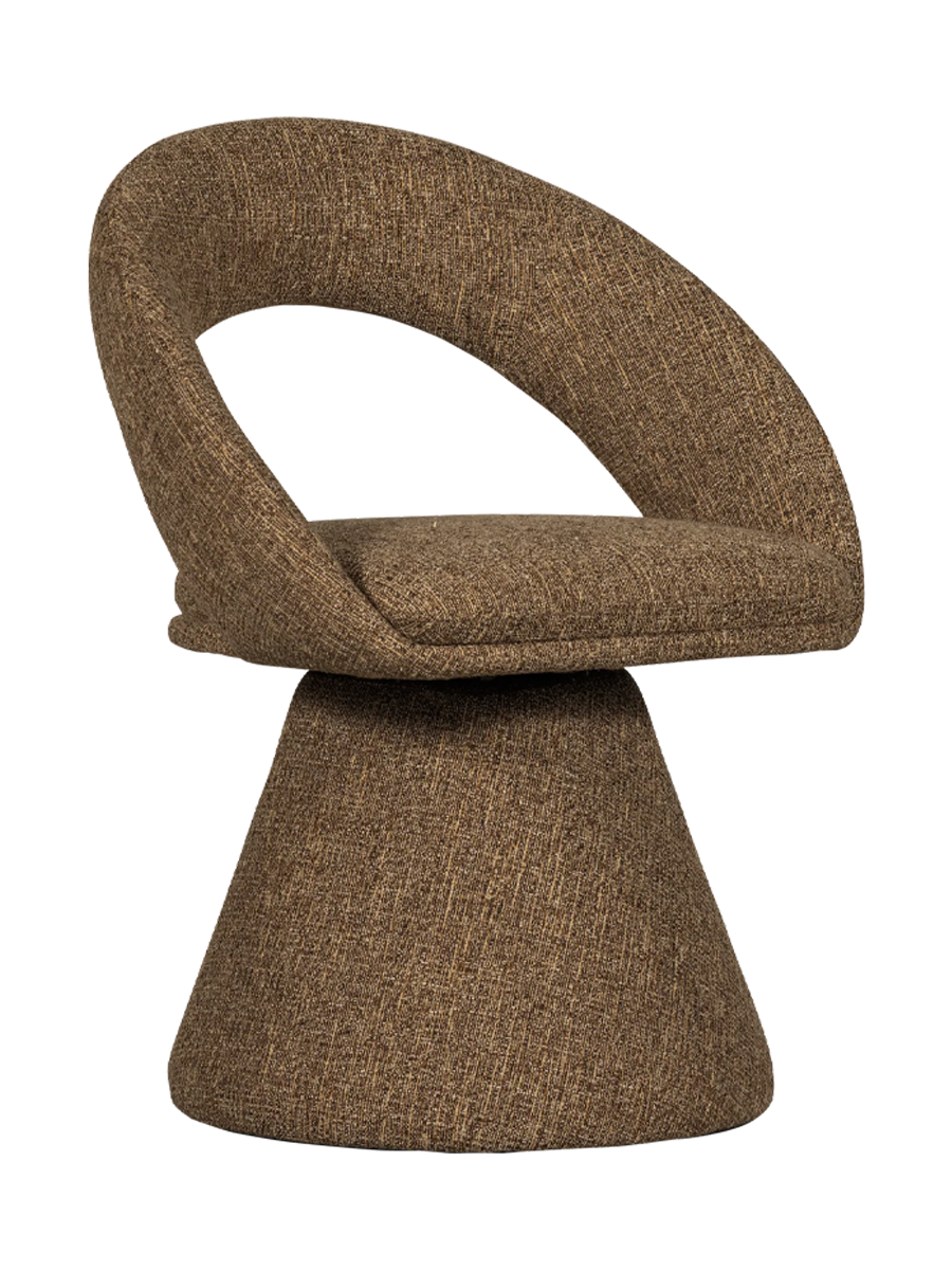 
Design Esszimmerstuhl „Spike“ mit Drehfunktion - Sand Melange