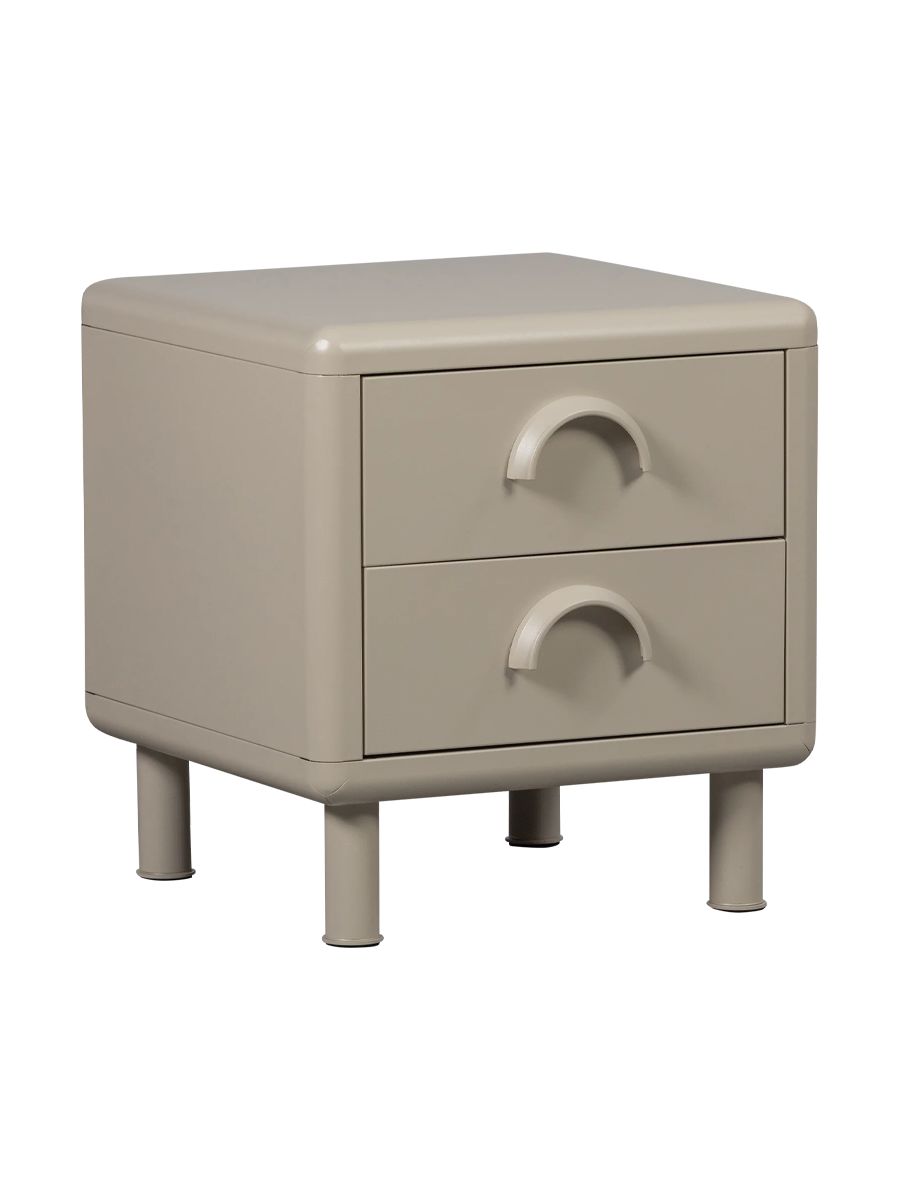 
"Runo" Designer Bedside Table - Sand