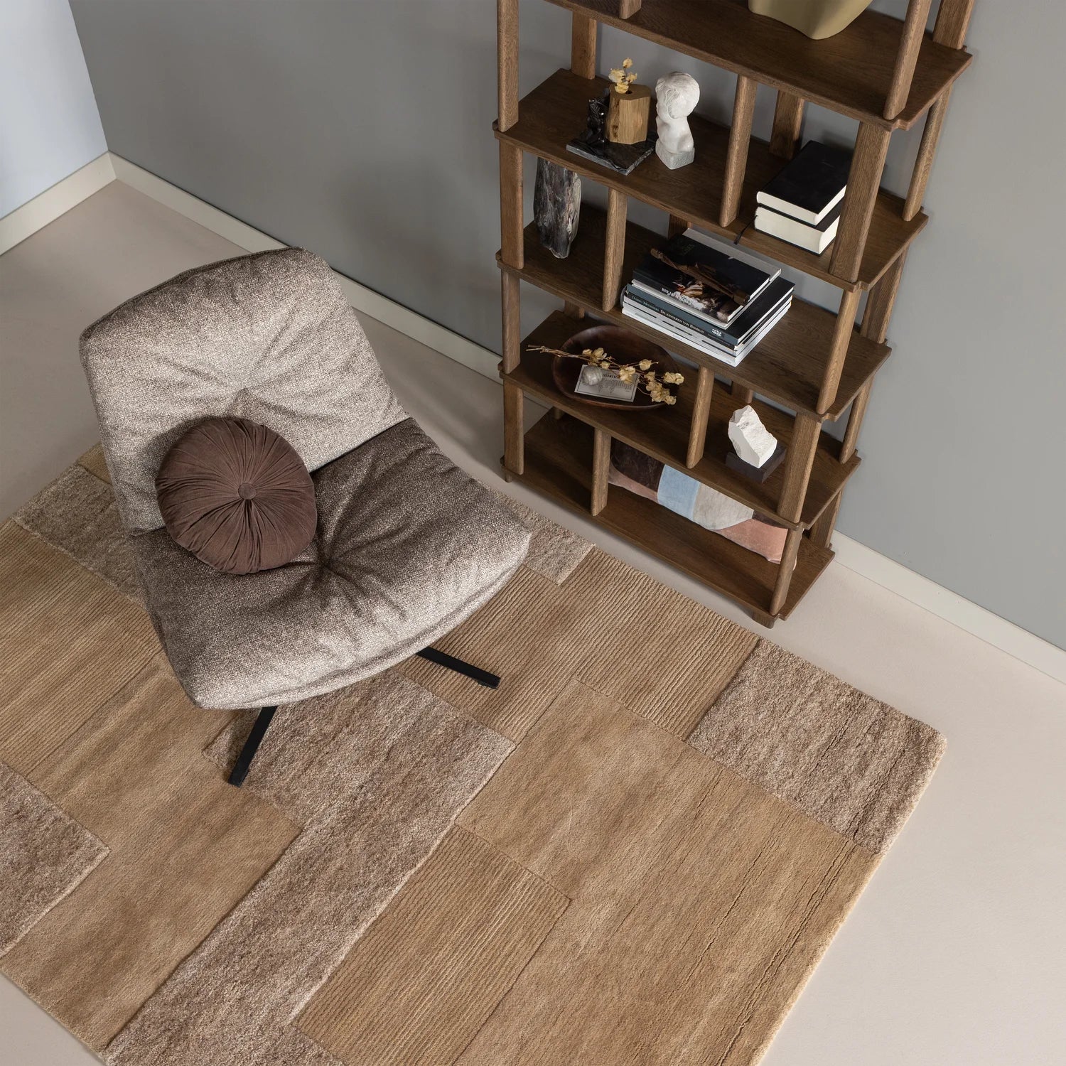 
Étagère design « Risso » en bois de chêne massif - Chêne naturel