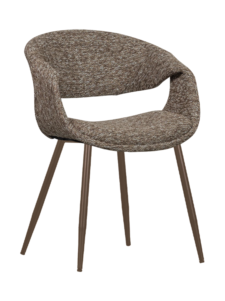 
High-Quality Armchair "Yosso" - Taupe/Copper