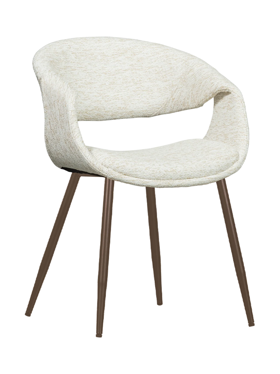 
High-Quality Armchair "Yosso" - Ecru/Copper