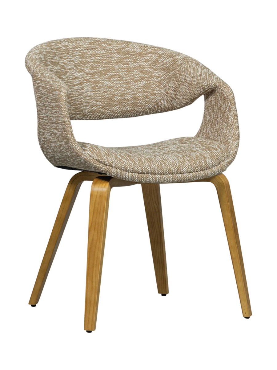 
High-Quality Armchair "Yosso" - Sand/Wood Natural