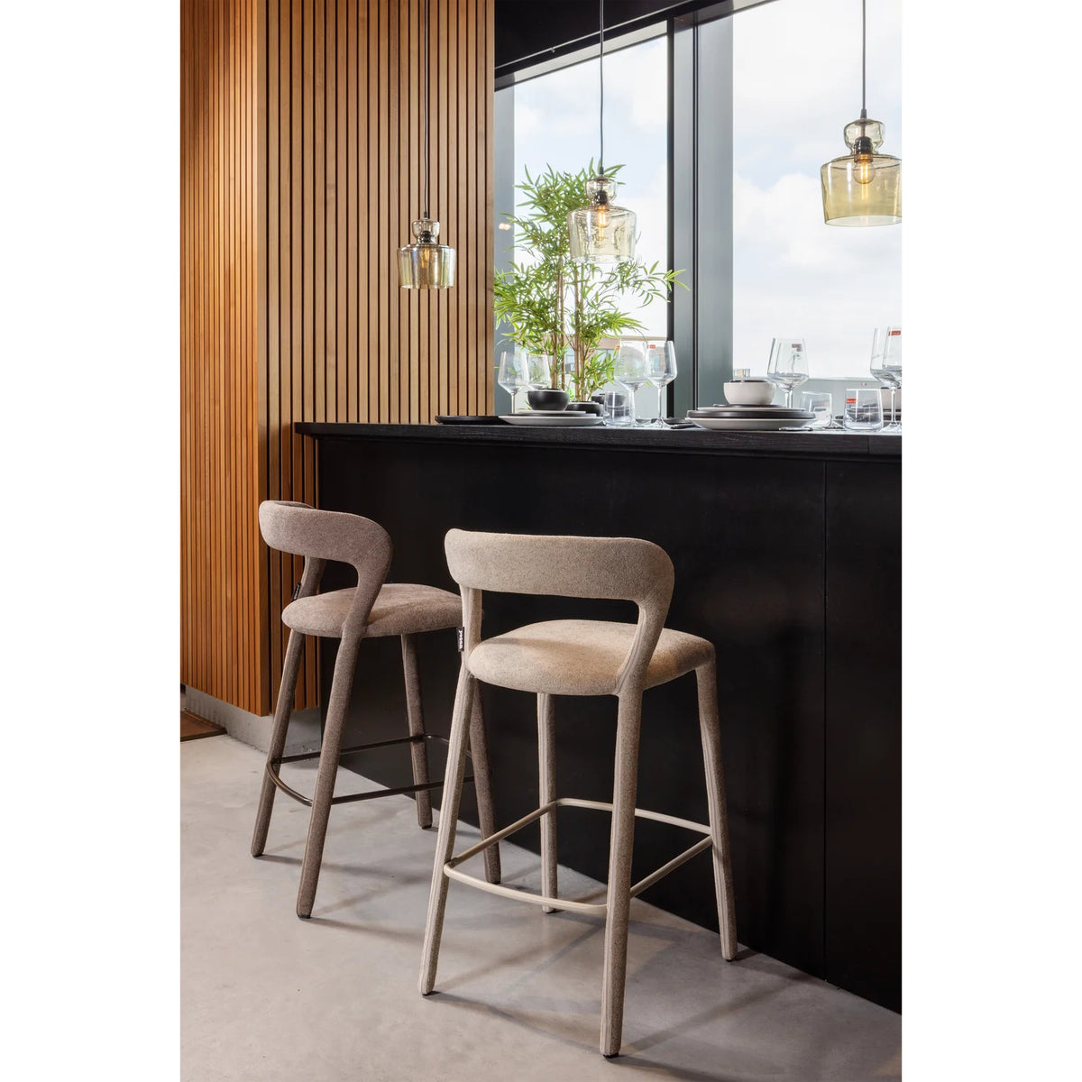 
Design Barstuhl „Noblet“ - Taupe