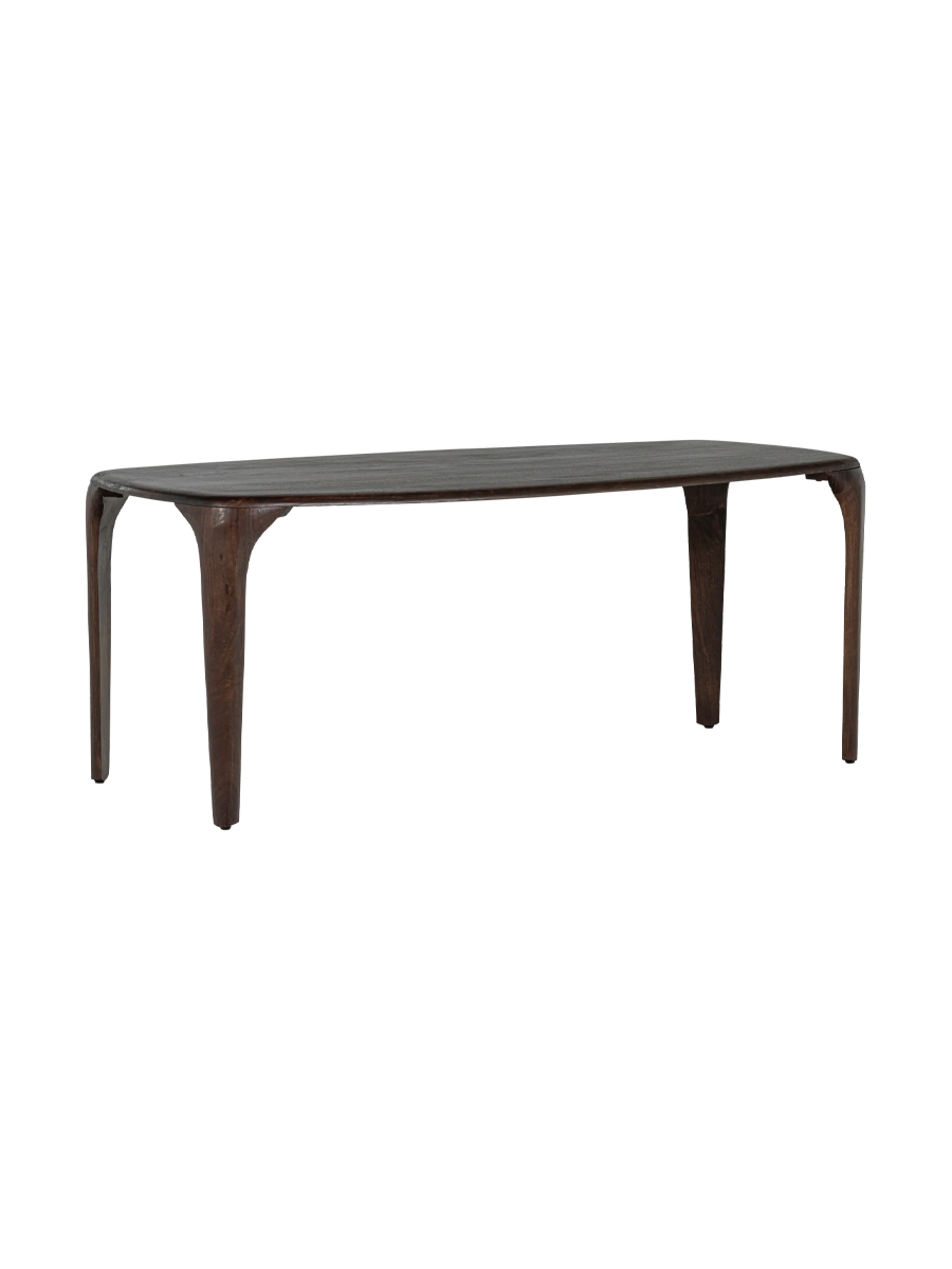 
Tavolo da pranzo di design in legno massiccio «Fiore», varie dimensioni - 190 x 95 cm