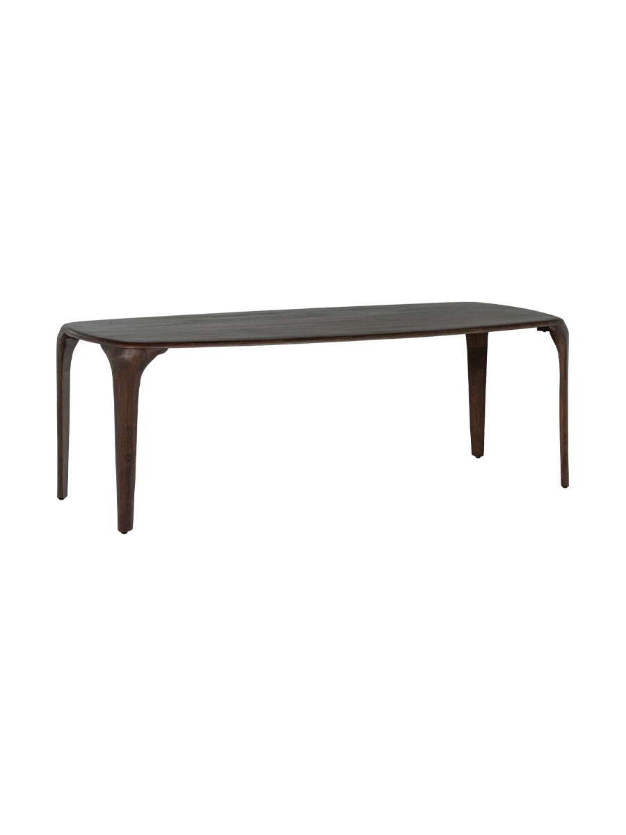 
Tavolo da pranzo di design in legno massiccio «Fiore», varie dimensioni - 230 x 95 cm