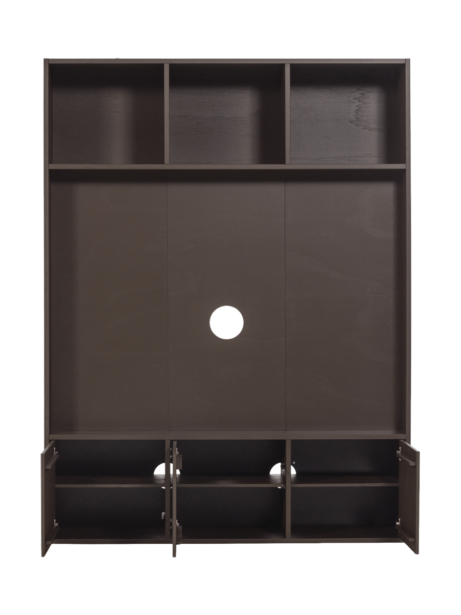 
Modular Design Cabinet & TV Unit "Meggy" - Medium brown