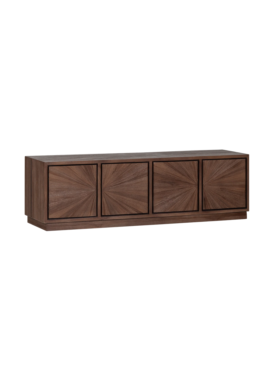 
Solid Design Lowboard "Sunno" made from recycled teak wood