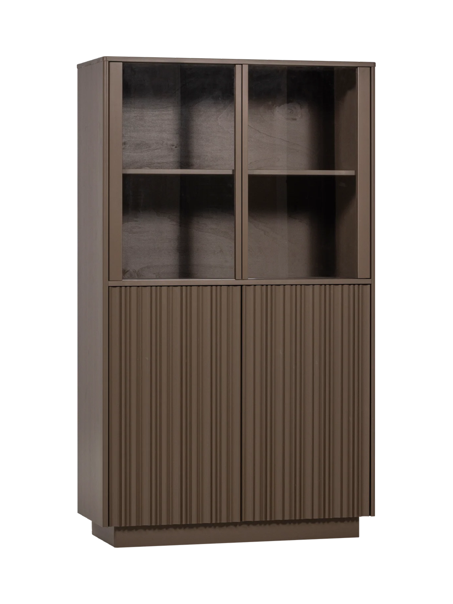 
Designer Display Cabinet "Noova" Made from Sustainable Solid Wood