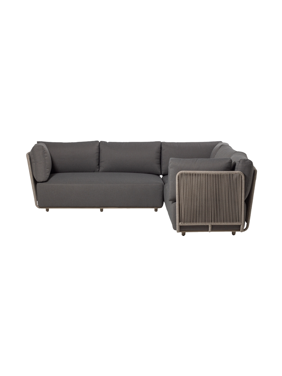 
Ensemble de jardin lounge design « Balley » - Gris-brun/beige