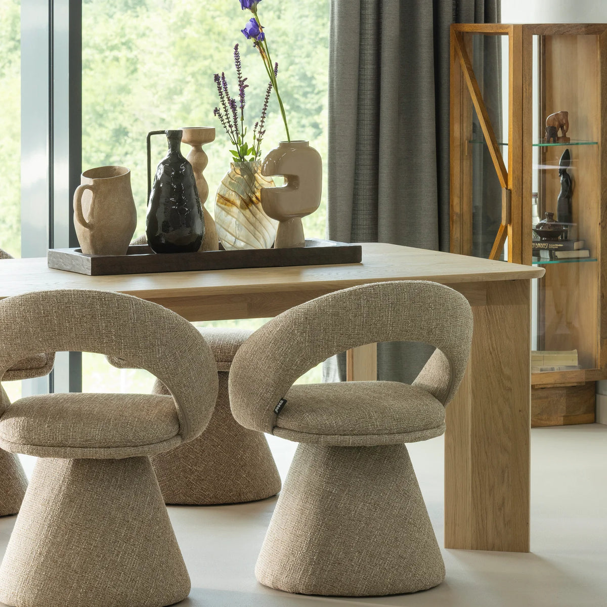 
Tavolo da pranzo di design in legno massiccio «Kaynn», varie dimensioni - 220 x 100 cm